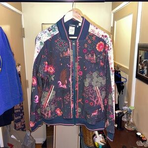 Puma Women's Floral Bomber Jacket - Black